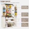 imageANWBROAD 71 Kitchen Pantry Storage Cabinet Hutch with 6 Hanging Shelves and 2 Sliding Storage Rack Large Freestanding Cupboard for Kitchen Dining Room Bathroom Laundry USBS005W