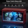 imageANWBROAD Watch Winder 6 Watch Rotator with LED and Super Quiet Motor Watch Spinner 4 Rotating Modes Watches Winder box for rolex Watch Shaker with USB Cable UJWW003Y