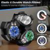 imageANWBROAD Watch Winder 6 with LED and Super Quiet Motor 4 Rotating Modes Watches Winder box Watch Shaker with USB Cable Gift UJWW003A
