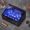 imageANWBROAD Watch Winder for Automatic Watches 4 Watch Rotator and 6 Extra Storages with Super Quiet Mabuchi Motor LED Backlight Watch Turner Piano Paint Watch Shaker 4 Rotating Modes Gift USB UJWW002E