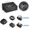 imageANWBROAD Watch Winder for Automatic Watches 4 Watch Rotator and 6 Extra Storages with Super Quiet Mabuchi Motor and LED Backlight Turner Carbon Fiber Shaker 5 Rotating Modes USB UJWW002F