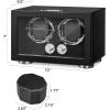 imageANWBROAD Watch Winder for Automatic Watches Double Watch Winder with LED and 4 Rotating Modes Automatic Watch Winder Super Quiet Mabuchi Motor Watch Winder Box with Adapter Gift for Man UJWW004B
