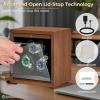 imageANWBROAD Watch Winder for Automatic Watches Wooden 3 Watch Winders 4 Modes Automatic Watch Winder Box with Quiet Japan Motor LED Watch Spinner with Foam Pillows AC Adapter Gift for Man UJWW013M