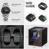 imageANWBROAD Watch Winders for Automatic Watches New EbonyColored Piano Finish Automatic Watch Winder Box Rotating Watch Case with 4 Rotation Modes Quiet Motor LED for Man Womans Watches UJWW001E