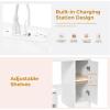 imageANWBROAD White Vanity Desk with Mirror and Lights Large Makeup Vanity Table Set with 2 RGB Storage 3 Drawers Modern Dressing Table with Power Outlet ampamp Chair RGB Ambient Light for Girls Bedroom UBDT66Cwith RGB Lights