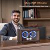 imageANWBROAD Double Watch Winder Automatic Watch Winder for Automatic Watches Dual Watch Winder Box with TypeC Port Adapter 4 Modes Quiet Mabuchi Motor LED Light UJWW004M
