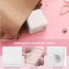 imageANWBROAD Travel Jewelry Box Jewelry Case Small Jewelry Box Pportable Mini Display Storage Case with Mirror for Rings Earrings Necklace Bracelets Earrings for Girls Women Faux Leather UJJB001W