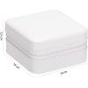 imageANWBROAD Travel Jewelry Box Jewelry Case Small Jewelry Box Pportable Mini Display Storage Case with Mirror for Rings Earrings Necklace Bracelets Earrings for Girls Women Faux Leather UJJB001W