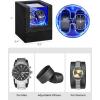 imageANWBROAD Watch Winder for Automatic Watches 4 Modes Double Automatic Watch Winder box with LED Crystal Design Rotating Watch Case with Super Quiet Motor with TypeC Adapter UJWW007C