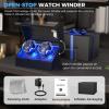 imageANWBROAD Watch Winder Watch Winder for Automatic Watches OpenStop Double Watch Winder Box with 4 Modes Quiet Motor LED TypeC Adapter UJWW016C