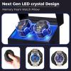 imageANWBROAD Watch Winder Watch Winder for Automatic Watches OpenStop Double Watch Winder Box with 4 Modes Quiet Motor LED TypeC Adapter UJWW016C