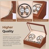 image:imageANWBROAD Watch Winder for Automatic Watches Automatic Watch Winder Box with 4 Watch Rotator and 6 Extra Storages 4 Watch Winder with Japanese Quiet Motor Watch Winders for Men amp Women UJWW012Z