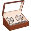 image:imageANWBROAD Watch Winder for Automatic Watches Automatic Watch Winder Box with 4 Watch Rotator and 6 Extra Storages 4 Watch Winder with Japanese Quiet Motor Watch Winders for Men amp Women UJWW012Z