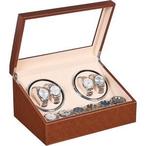 image:imageANWBROAD Watch Winder for Automatic Watches Automatic Watch Winder Box with 4 Watch Rotator and 6 Extra Storages 4 Watch Winder with Japanese Quiet Motor Watch Winders for Men amp Women UJWW012Z