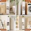 image:imageANWBROAD Slim Bathroom Storage Cabinet Corner Narrow Cabinet with 2 Doors and Adjustable Shelf Freestanding Small Bathroom Organizers and Storage for Small Spaces Kitchen Living Room White USBC011W